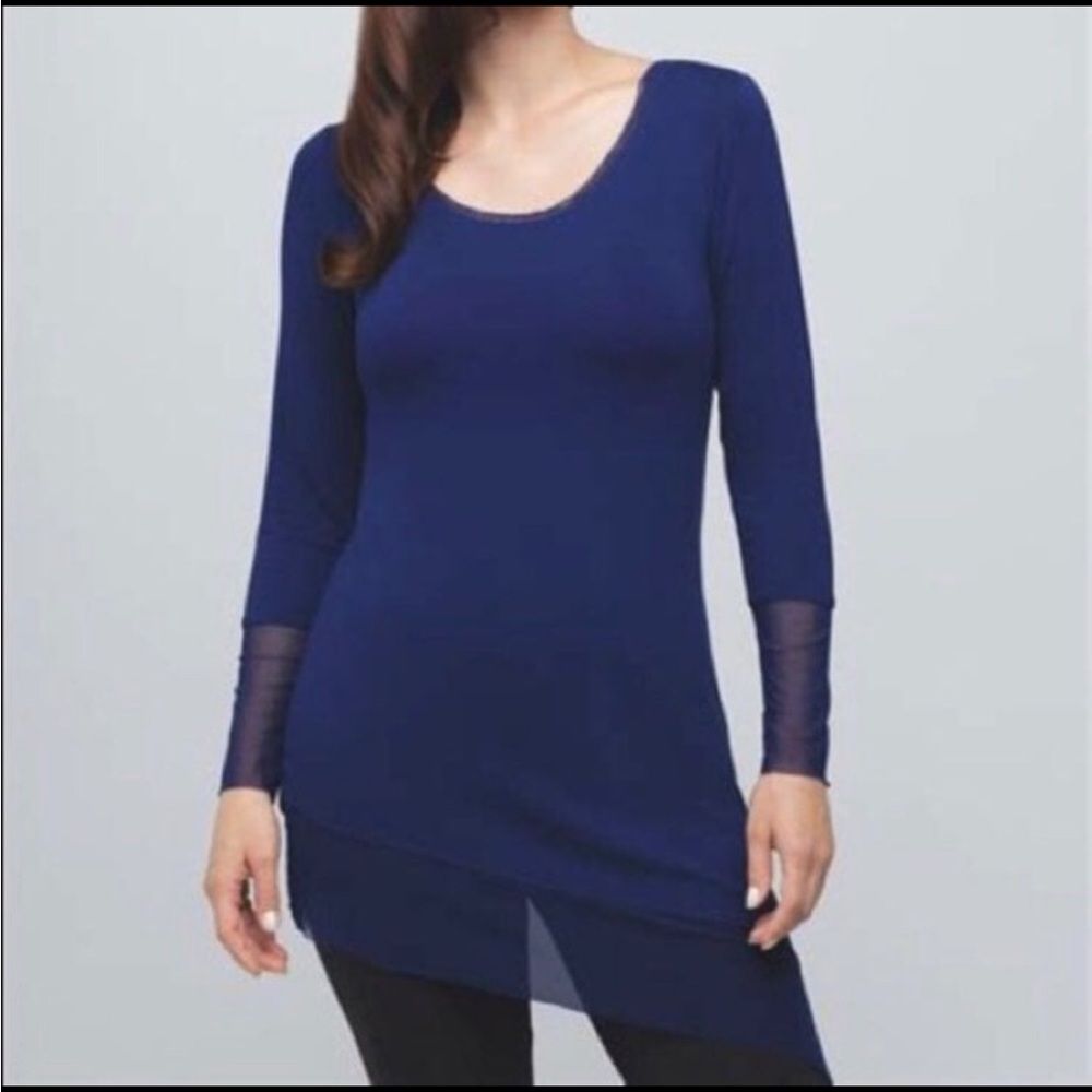 New Ruby Ribbon Cobalt Asymmetric Top